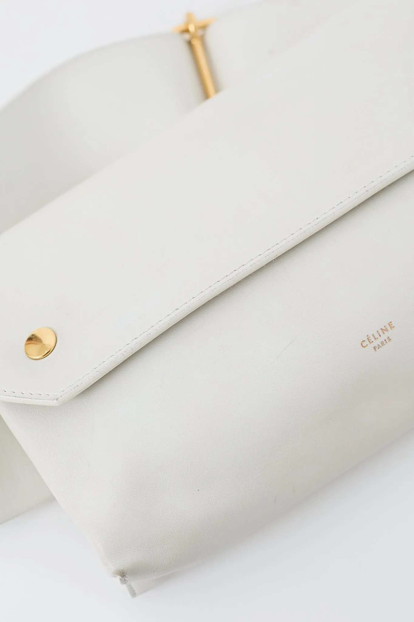 2014 White Leather Bum Bag