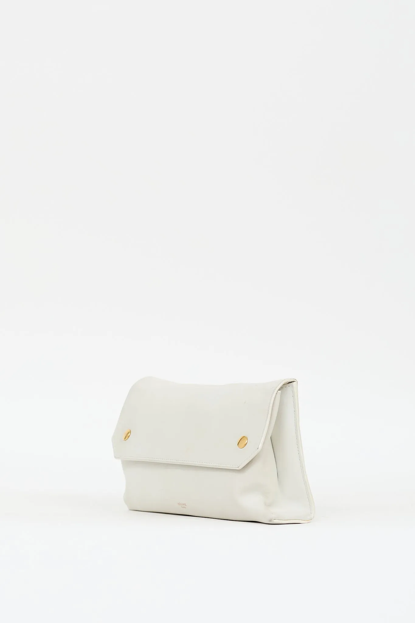 2014 White Leather Bum Bag