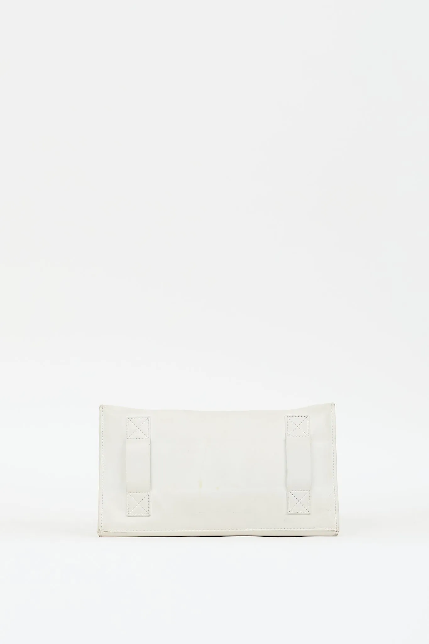 2014 White Leather Bum Bag