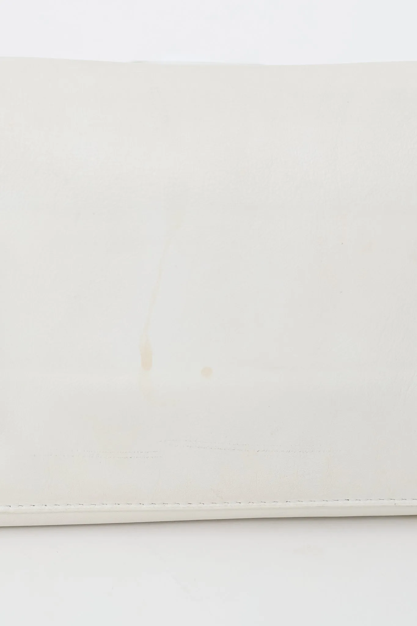 2014 White Leather Bum Bag