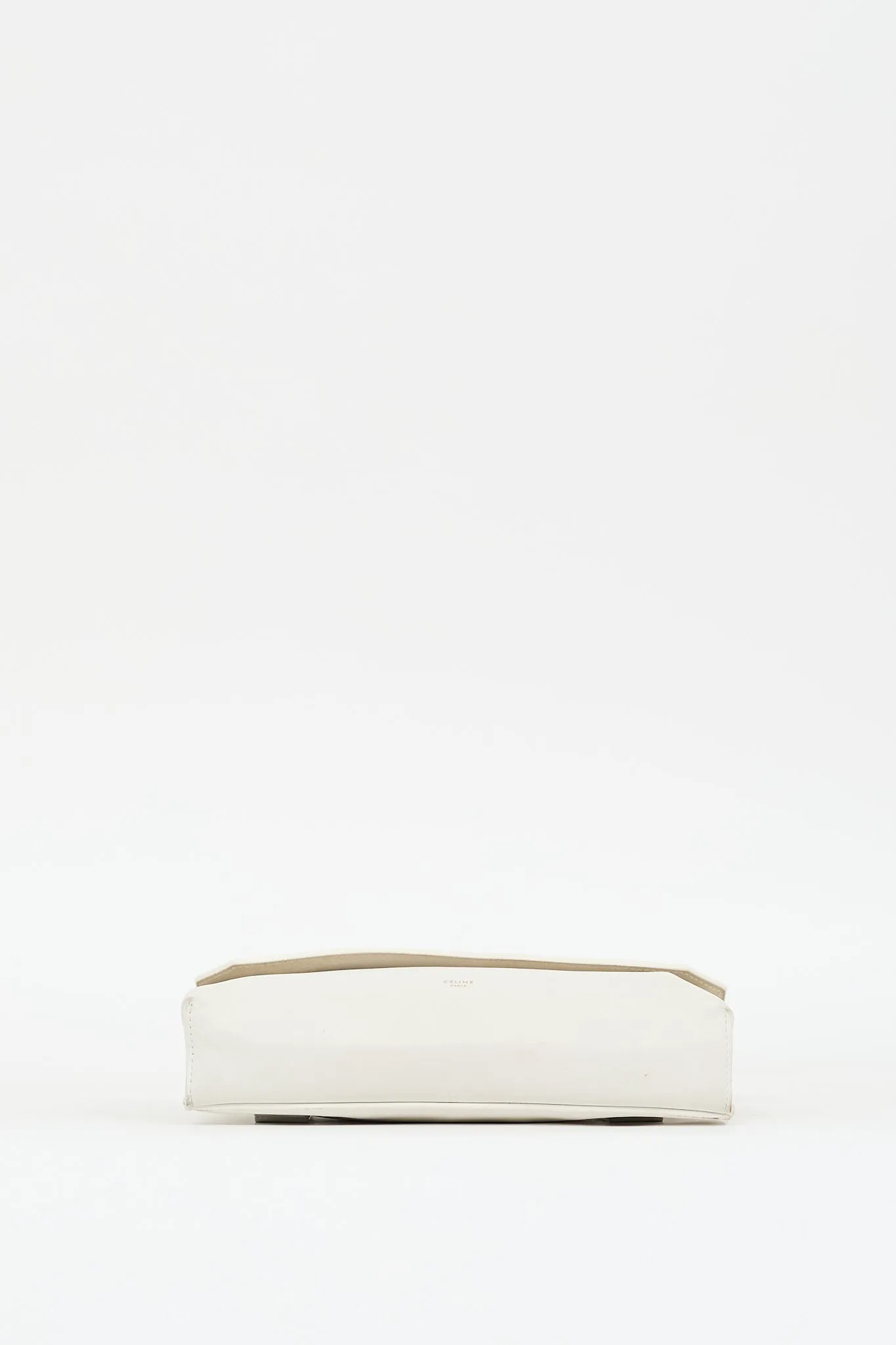 2014 White Leather Bum Bag