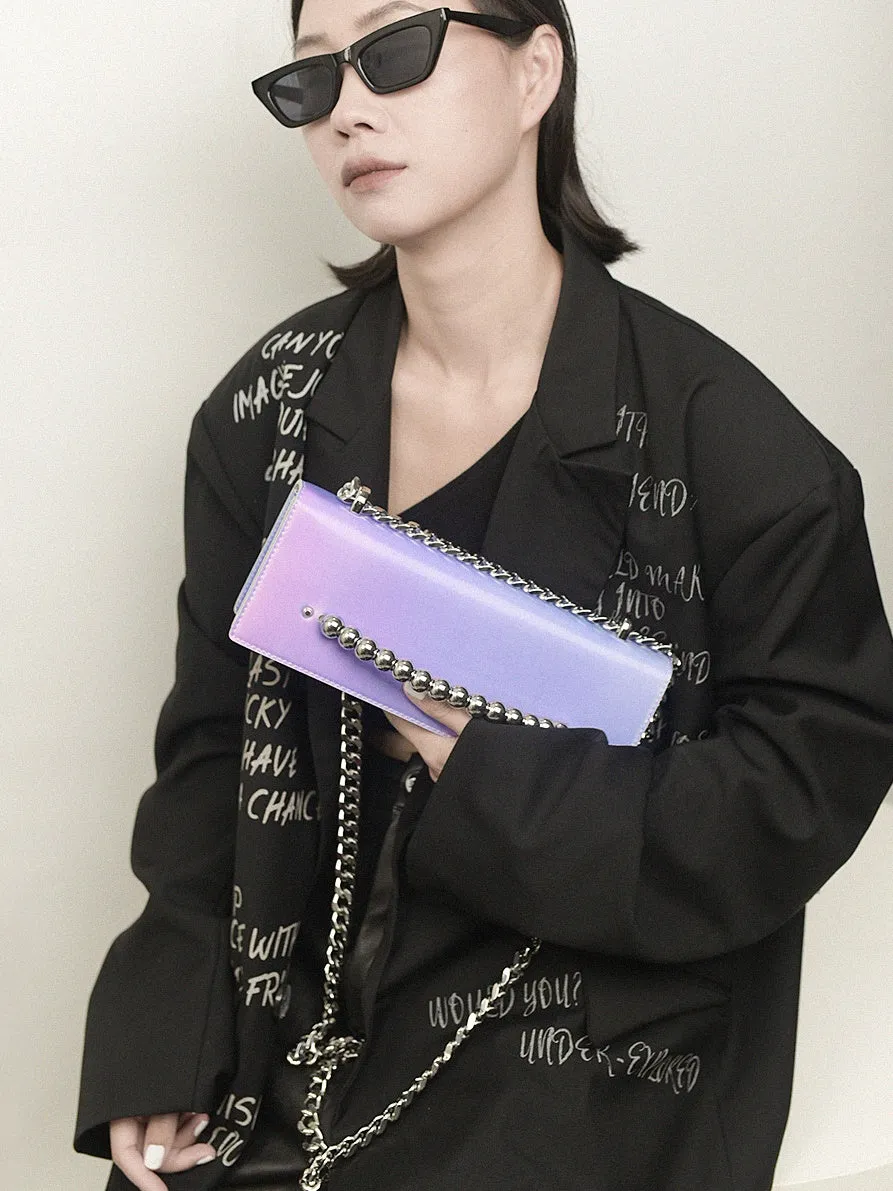 3D Gradient Small Square Chain Bag