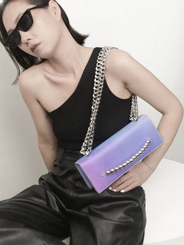 3D Gradient Small Square Chain Bag