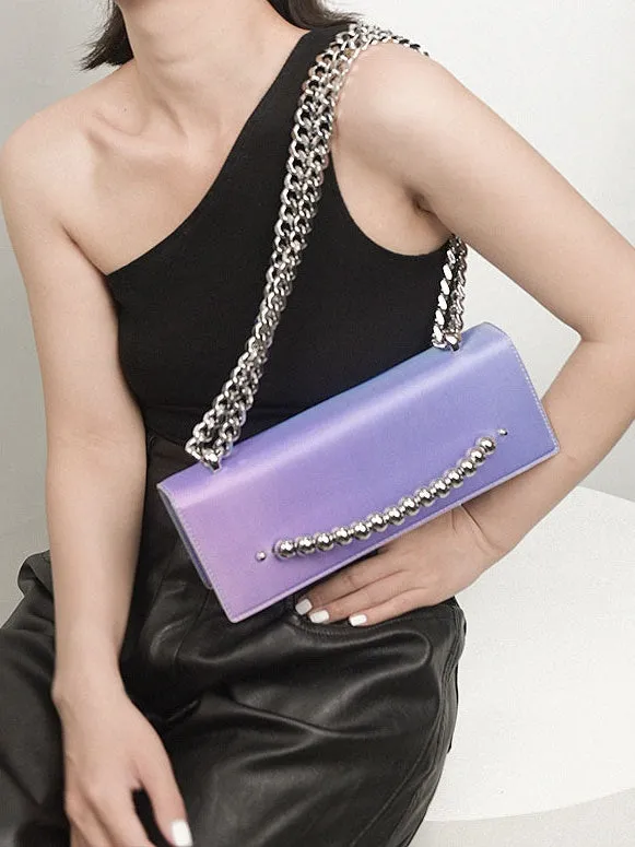 3D Gradient Small Square Chain Bag