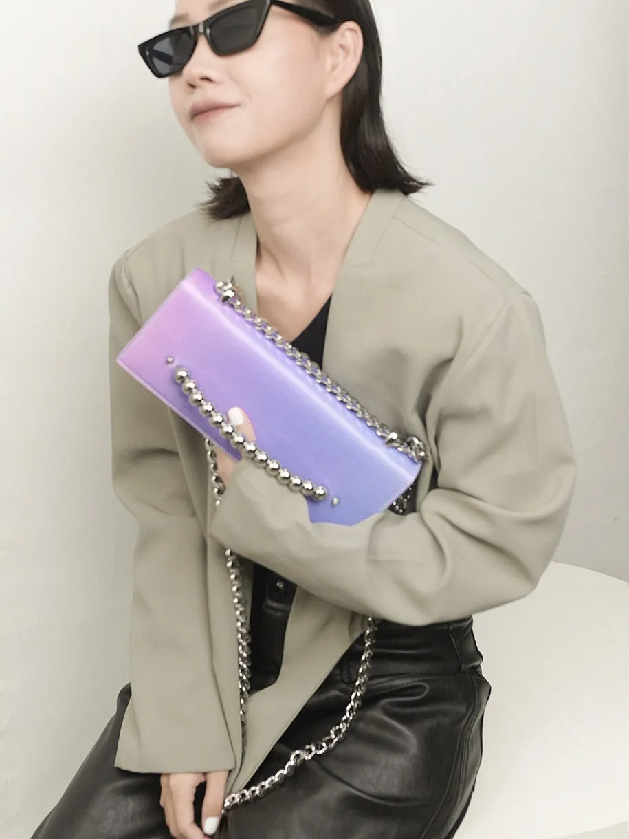 3D Gradient Small Square Chain Bag