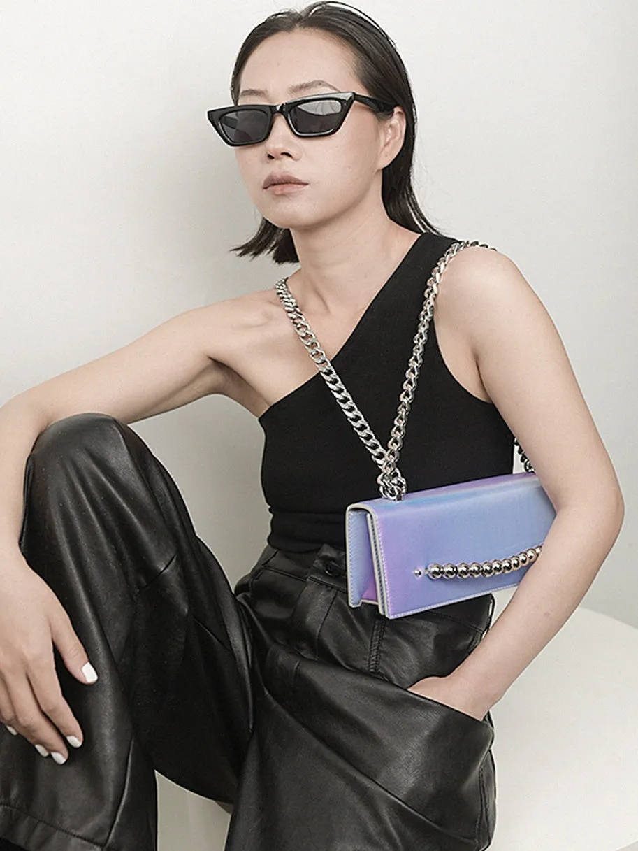 3D Gradient Small Square Chain Bag