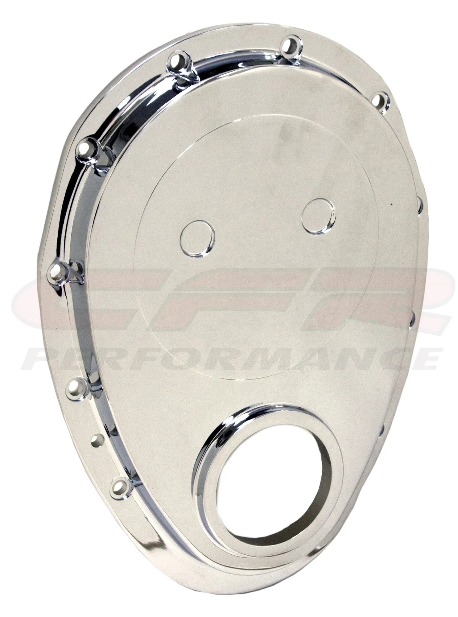 ALUMINUM TIMING CHAIN COVER CHEVY 283-350 SMALL BLOCK - CHROME