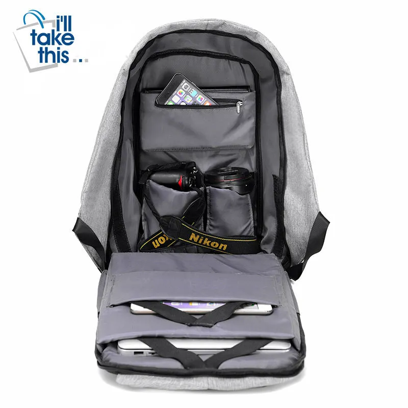 Anti-theft backpack Multifunction USB Charge Men 15inch Laptop Backpacks School Bags Travel Backpack