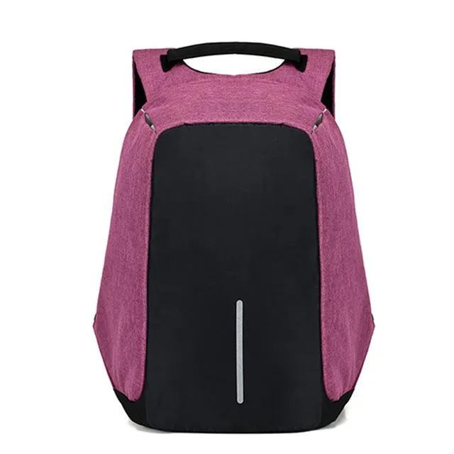 Anti - theft Waterproof backpack with USB external charge