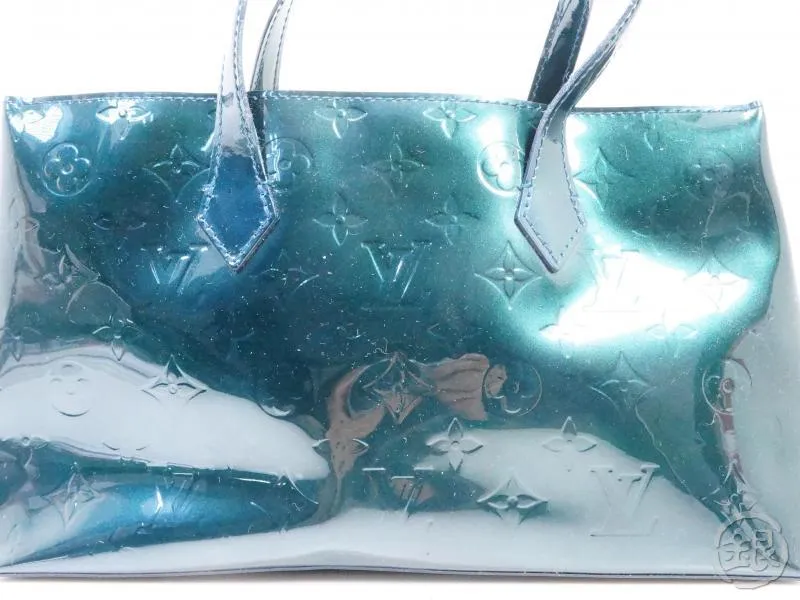 Authentic Pre-owned Louis Vuitton Vernis Bluenuit Wilshire Boulevard Pm Hand Tote Bag M93684 190817