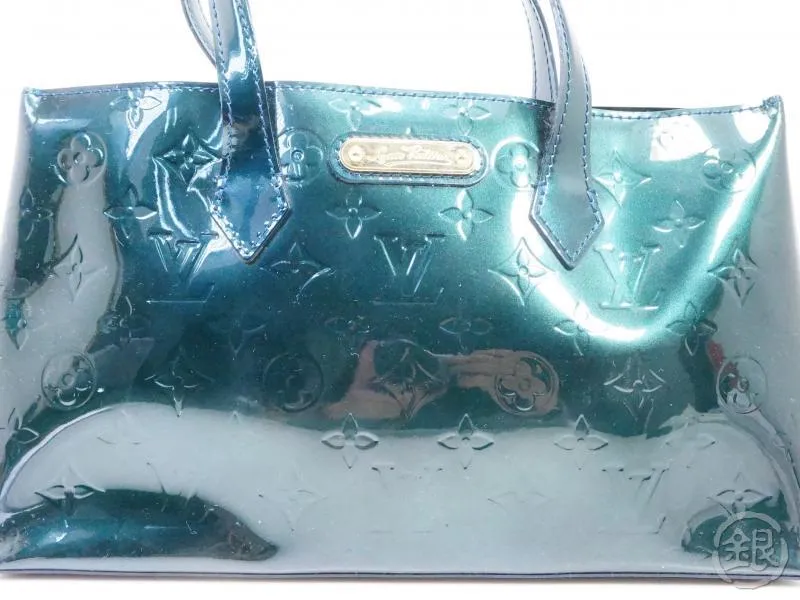 Authentic Pre-owned Louis Vuitton Vernis Bluenuit Wilshire Boulevard Pm Hand Tote Bag M93684 190817