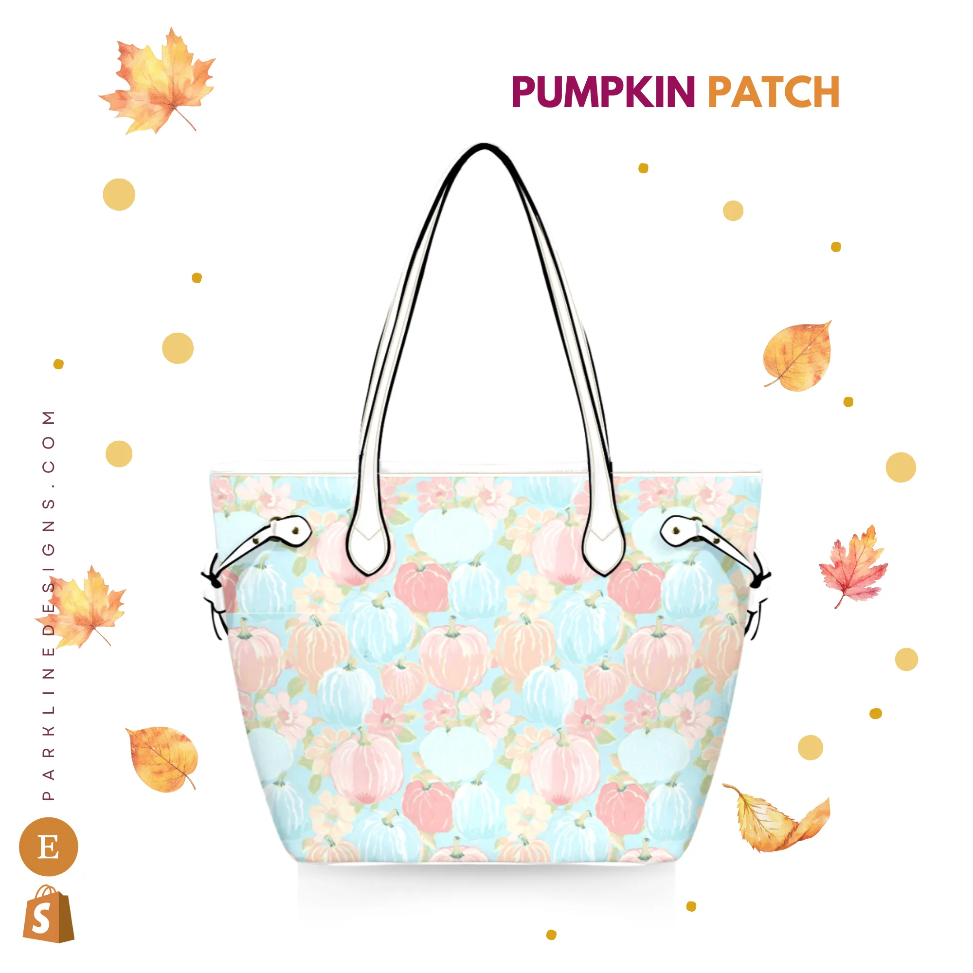 Autumn Floral Leather Bag | Watercolor Peonies Pattern | Perfect Gift for Her | Elegant & Durable Fashion Tote
