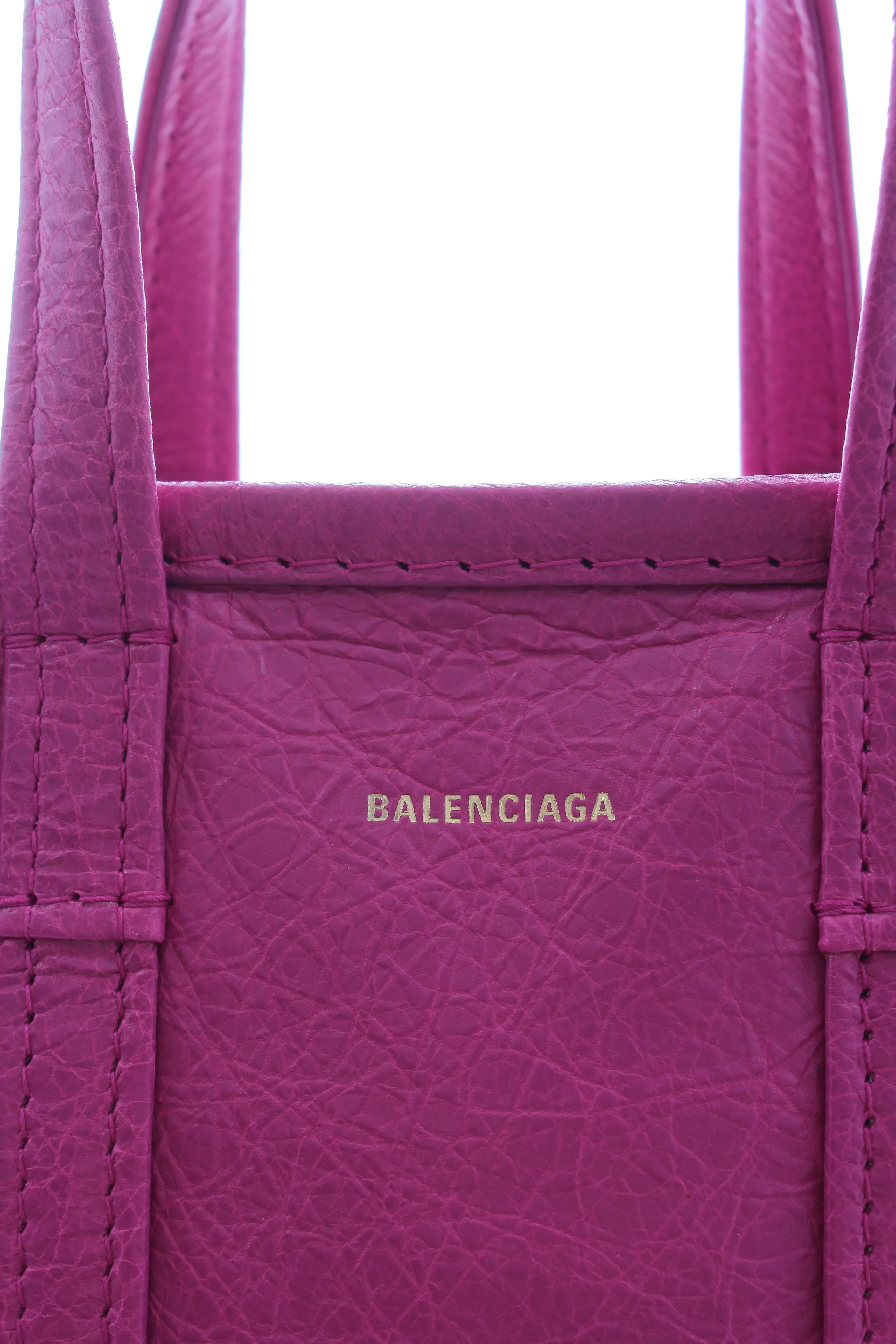 Balenciaga Bazar Leather Shopper Bag XXS