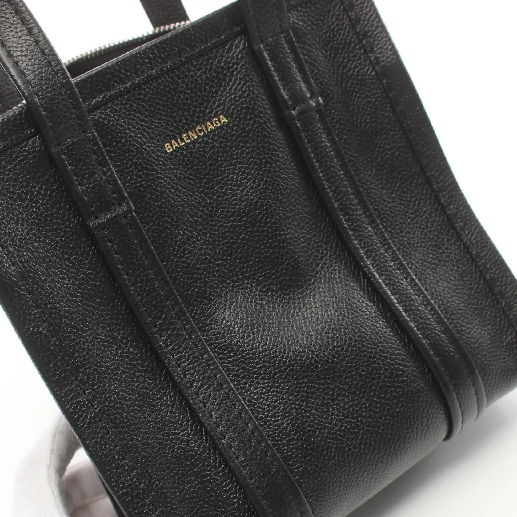 Balenciaga Bazar Shopper XXS Leather Handbag