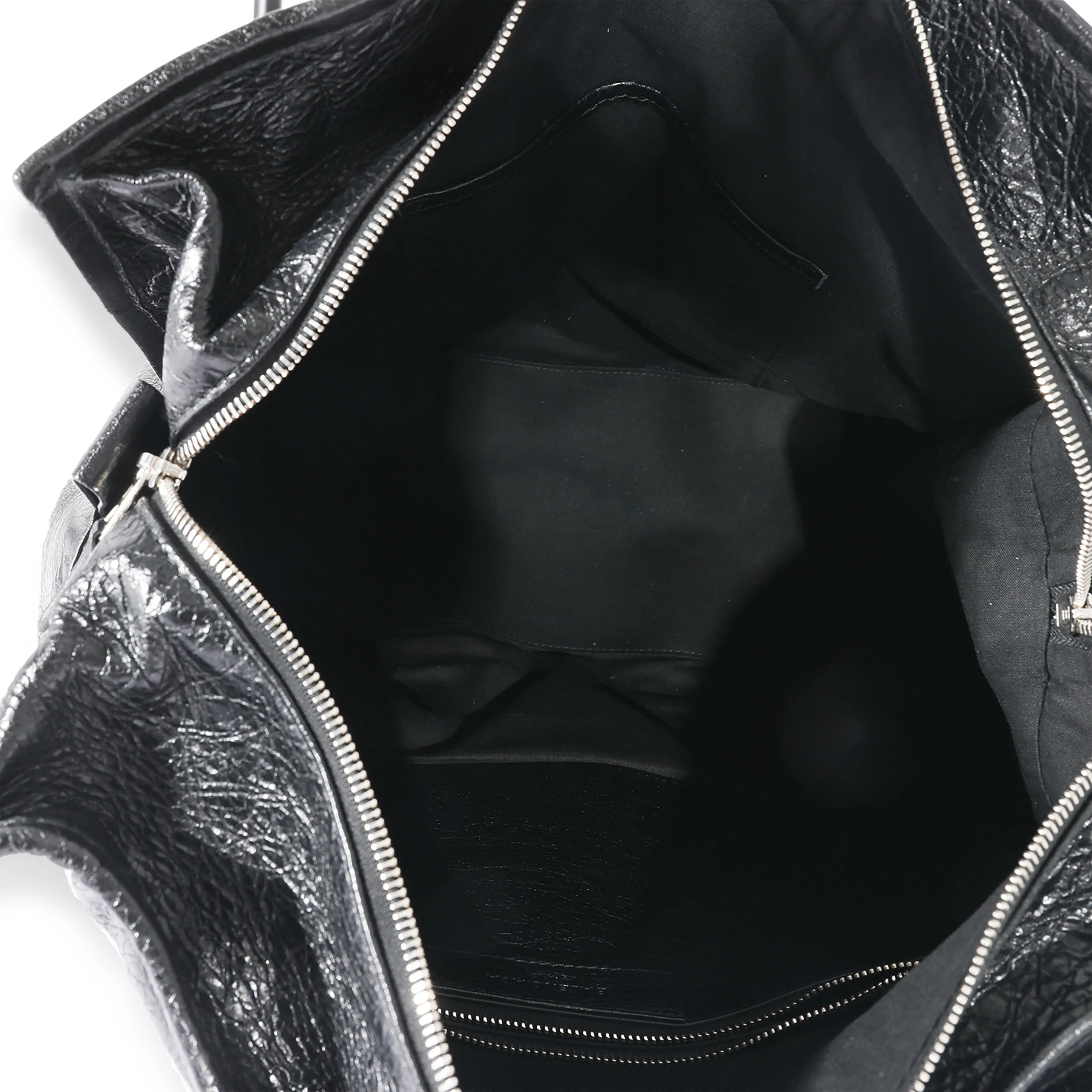 Balenciaga Black Leather Medium Bazar Shopper Tote