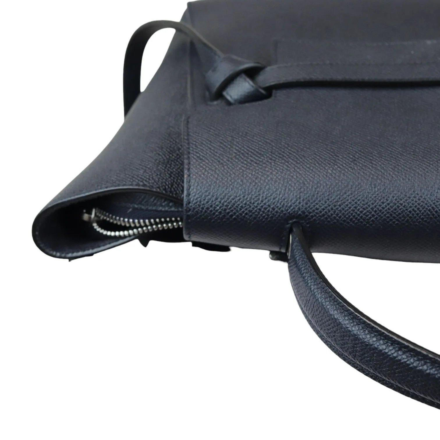 Belt Bag Micro Grained Calfskin Navy Blue SHW