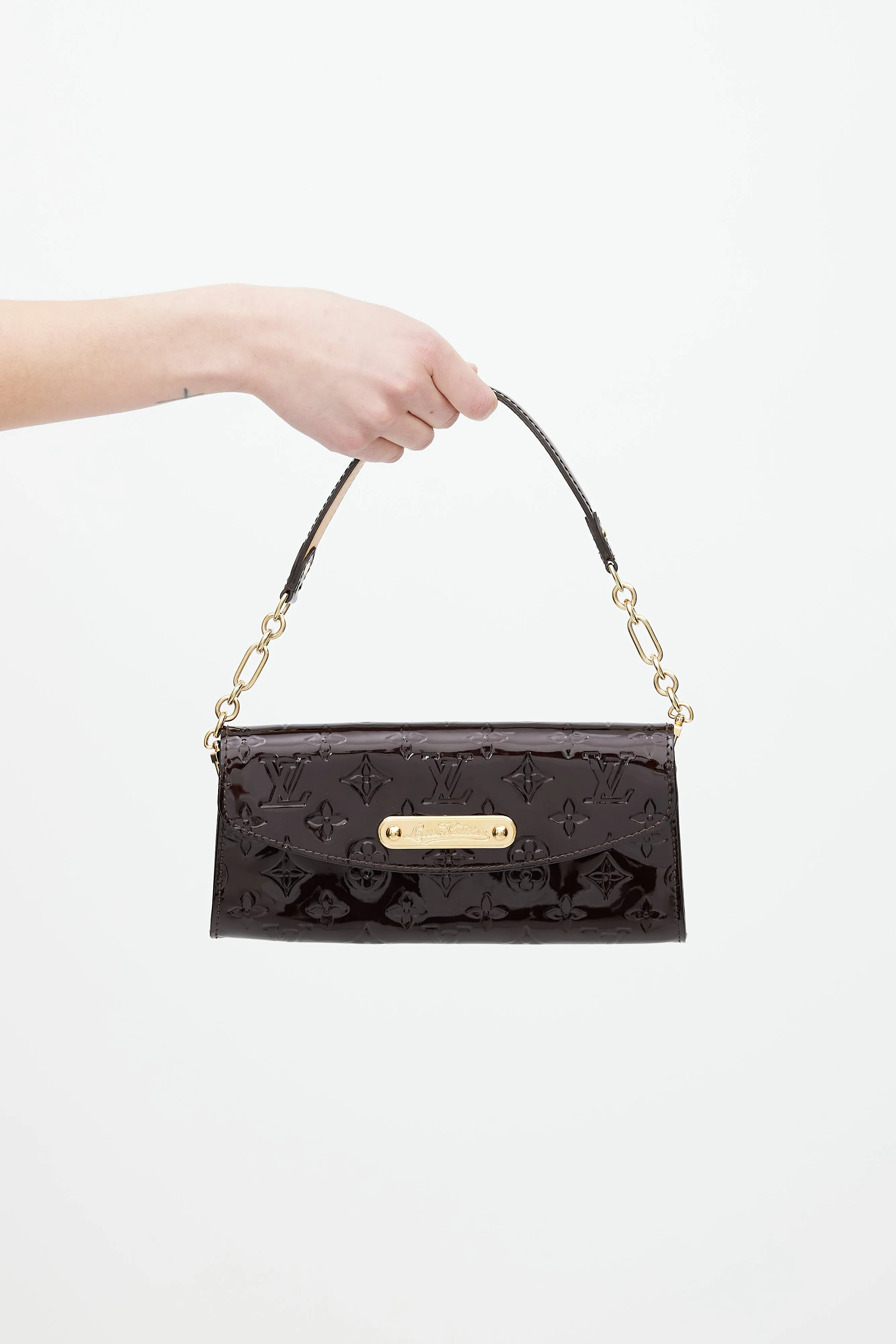 Burgundy Vernis Sunset Boulevard Clutch Bag