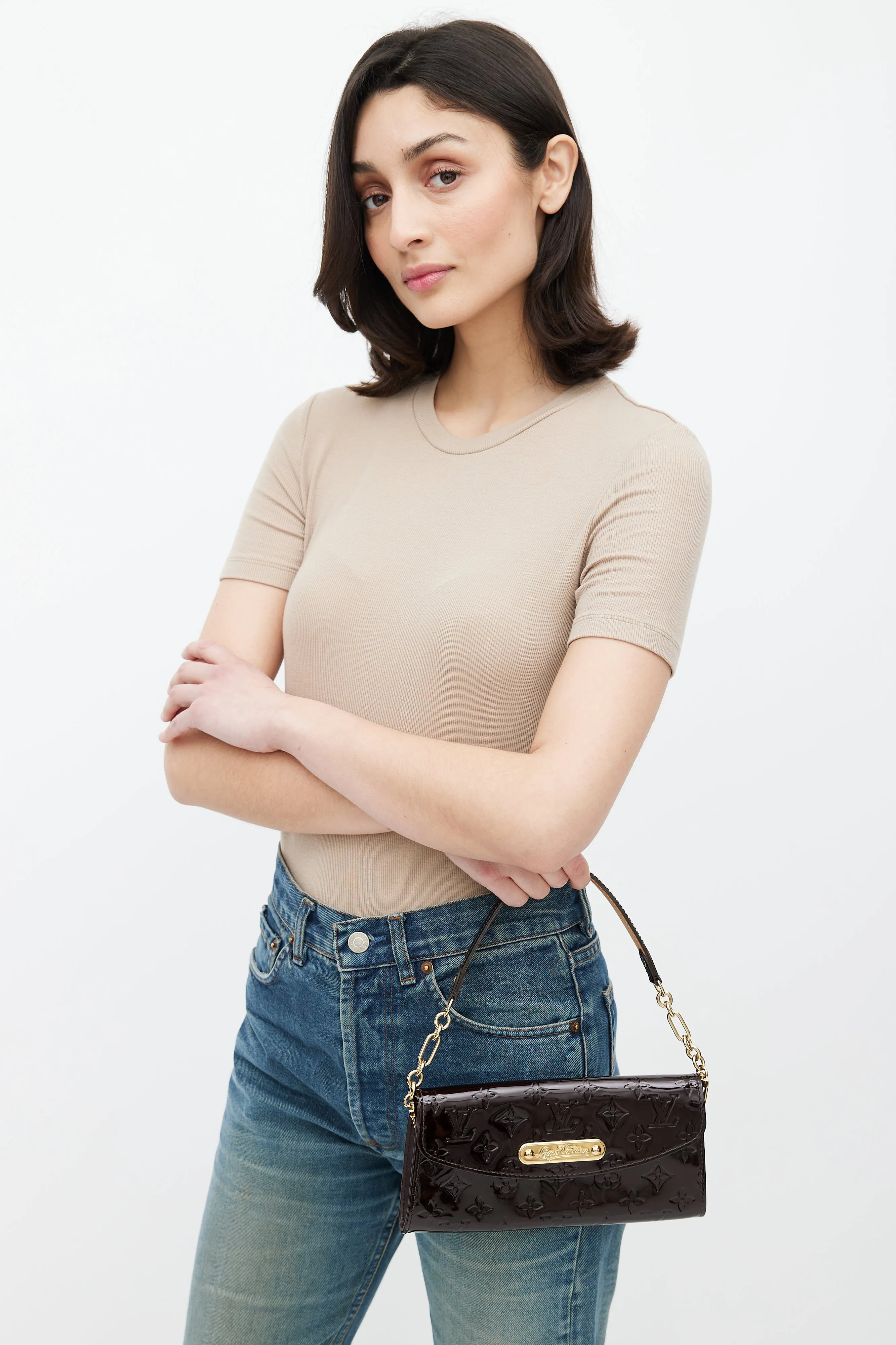 Burgundy Vernis Sunset Boulevard Clutch Bag