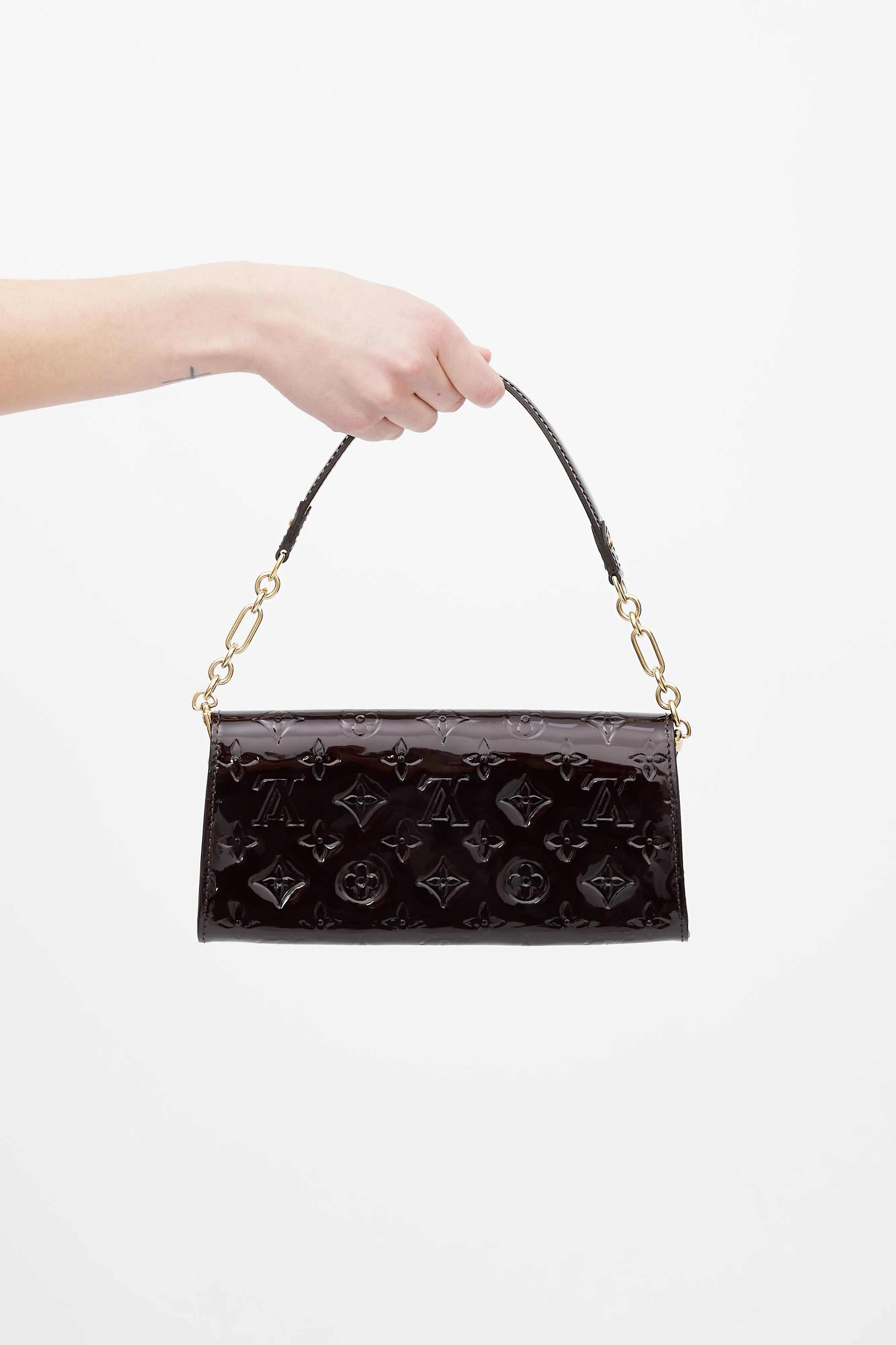 Burgundy Vernis Sunset Boulevard Clutch Bag