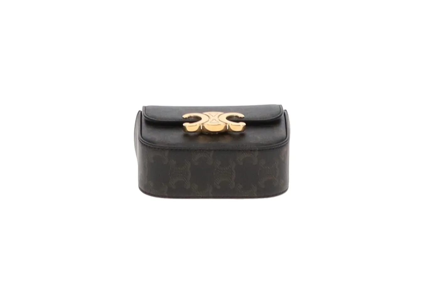 Celine Belt Bag Triomphe Belt In Triomphe Canvas & Calfskin Size 80cm Belt