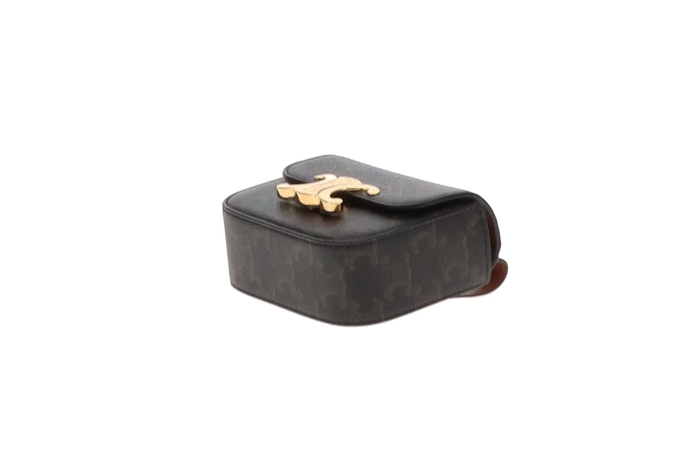 Celine Belt Bag Triomphe Belt In Triomphe Canvas & Calfskin Size 80cm Belt
