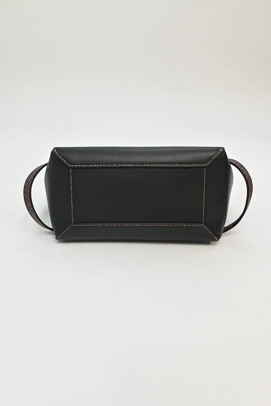 CELINE Black smooth calfskin Micro Stitch Belt Bag