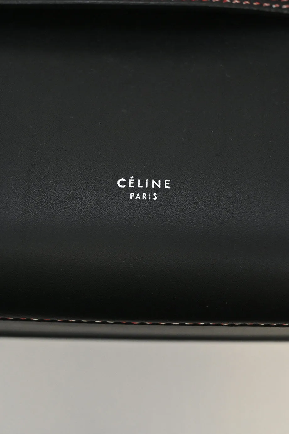CELINE Black smooth calfskin Micro Stitch Belt Bag