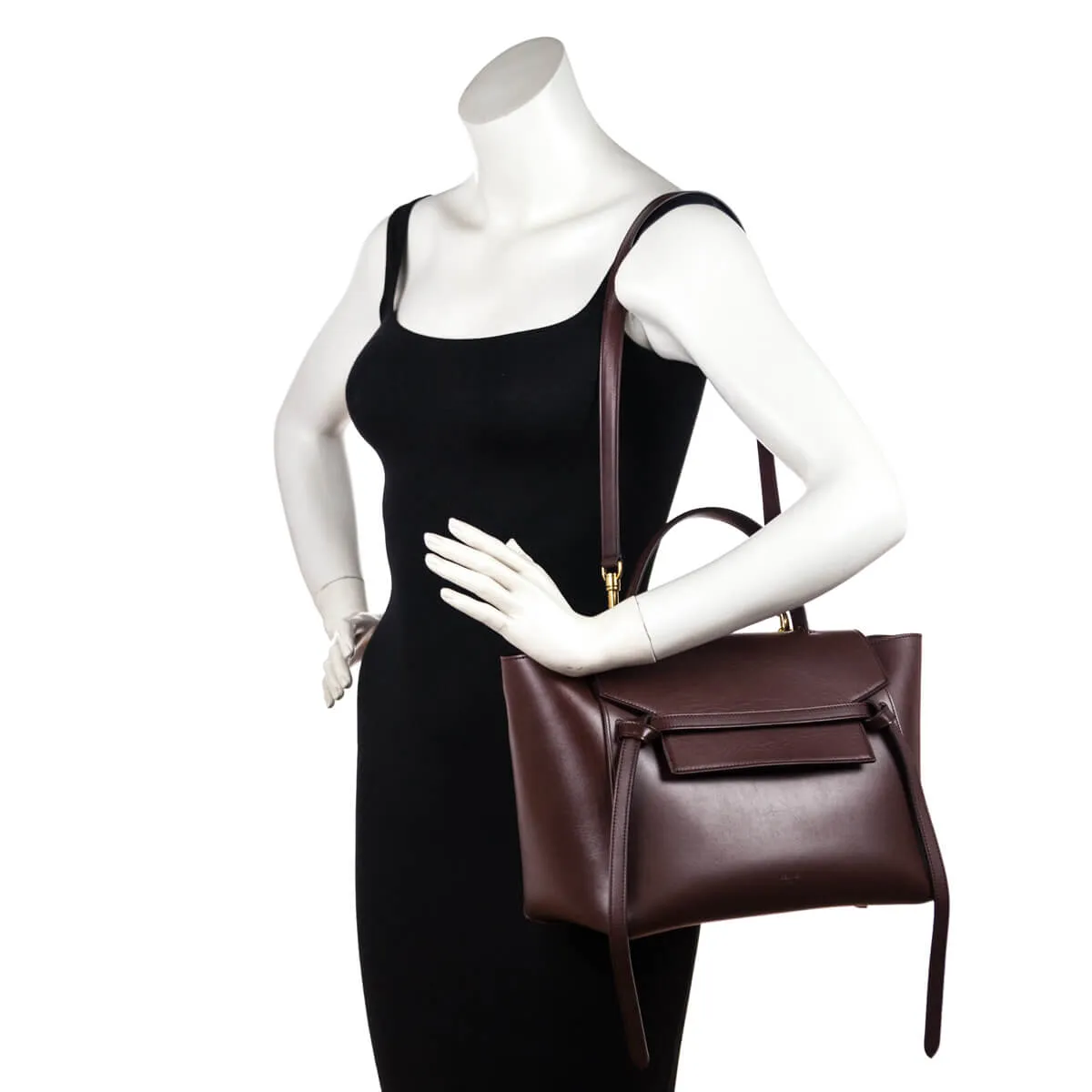 Celine Bordeaux Smooth Calfskin Mini Belt Bag
