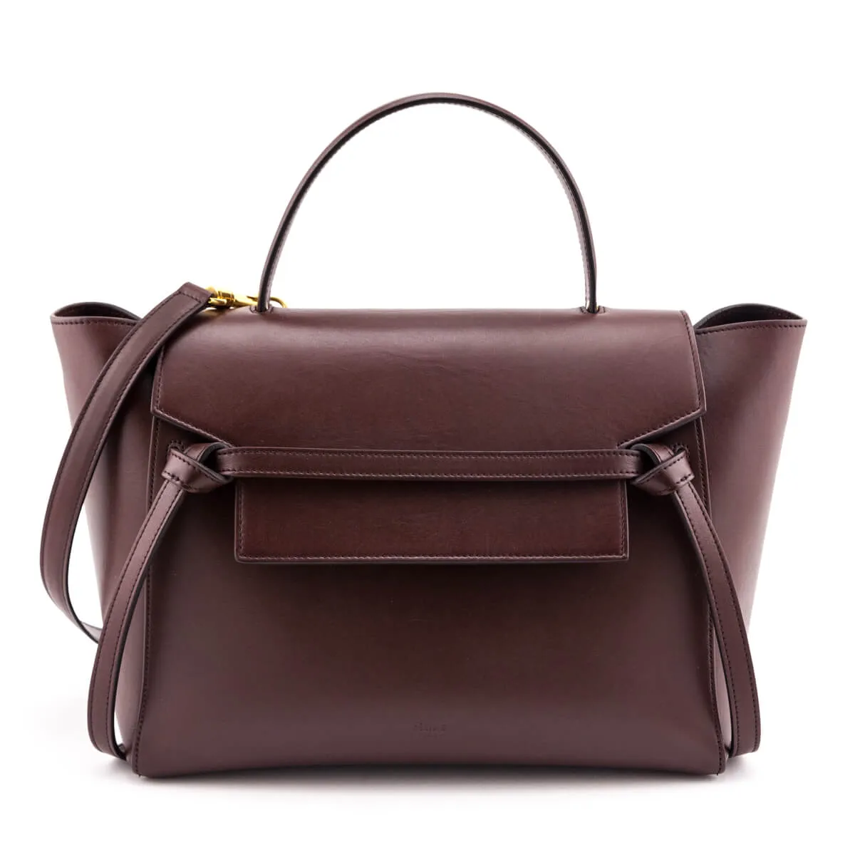 Celine Bordeaux Smooth Calfskin Mini Belt Bag