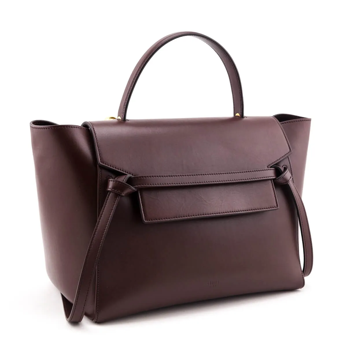 Celine Bordeaux Smooth Calfskin Mini Belt Bag