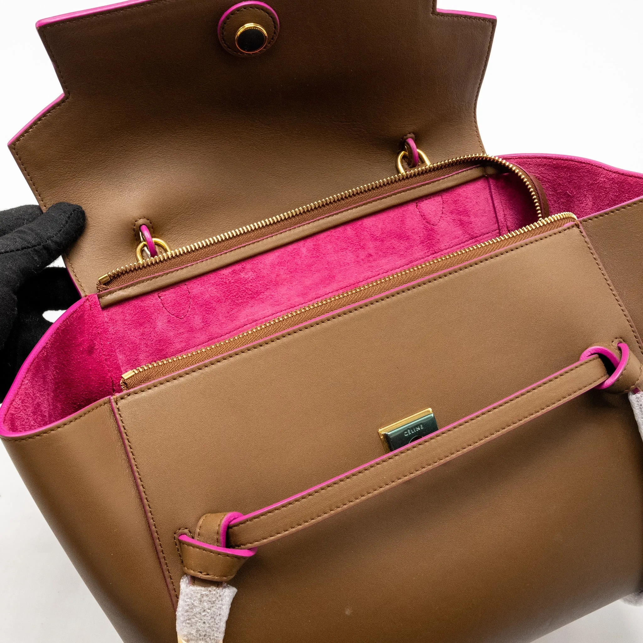 Celine Mini Belt Bag Calfskin Camel
