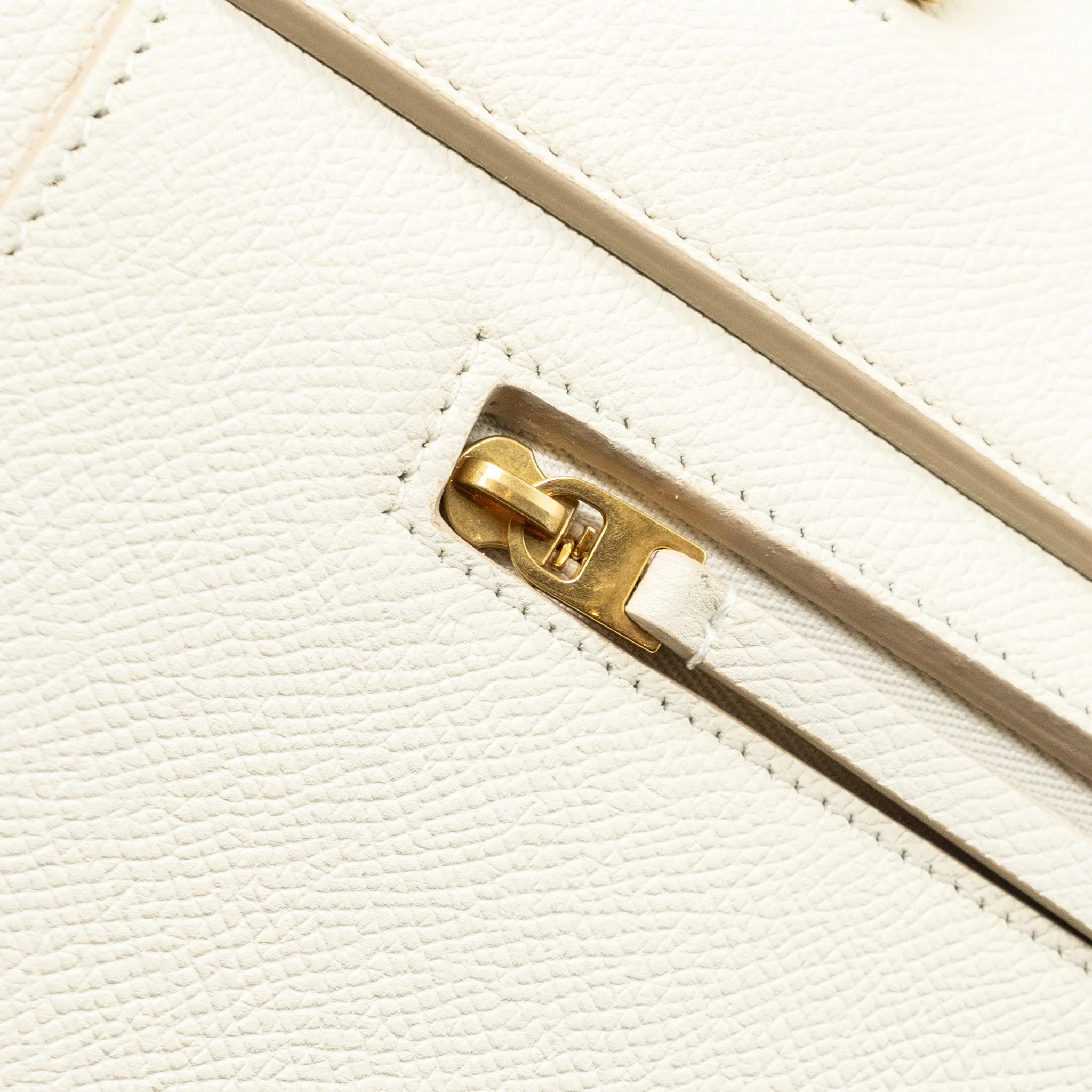 Celine Mini Belt Bag Grained Calfskin White