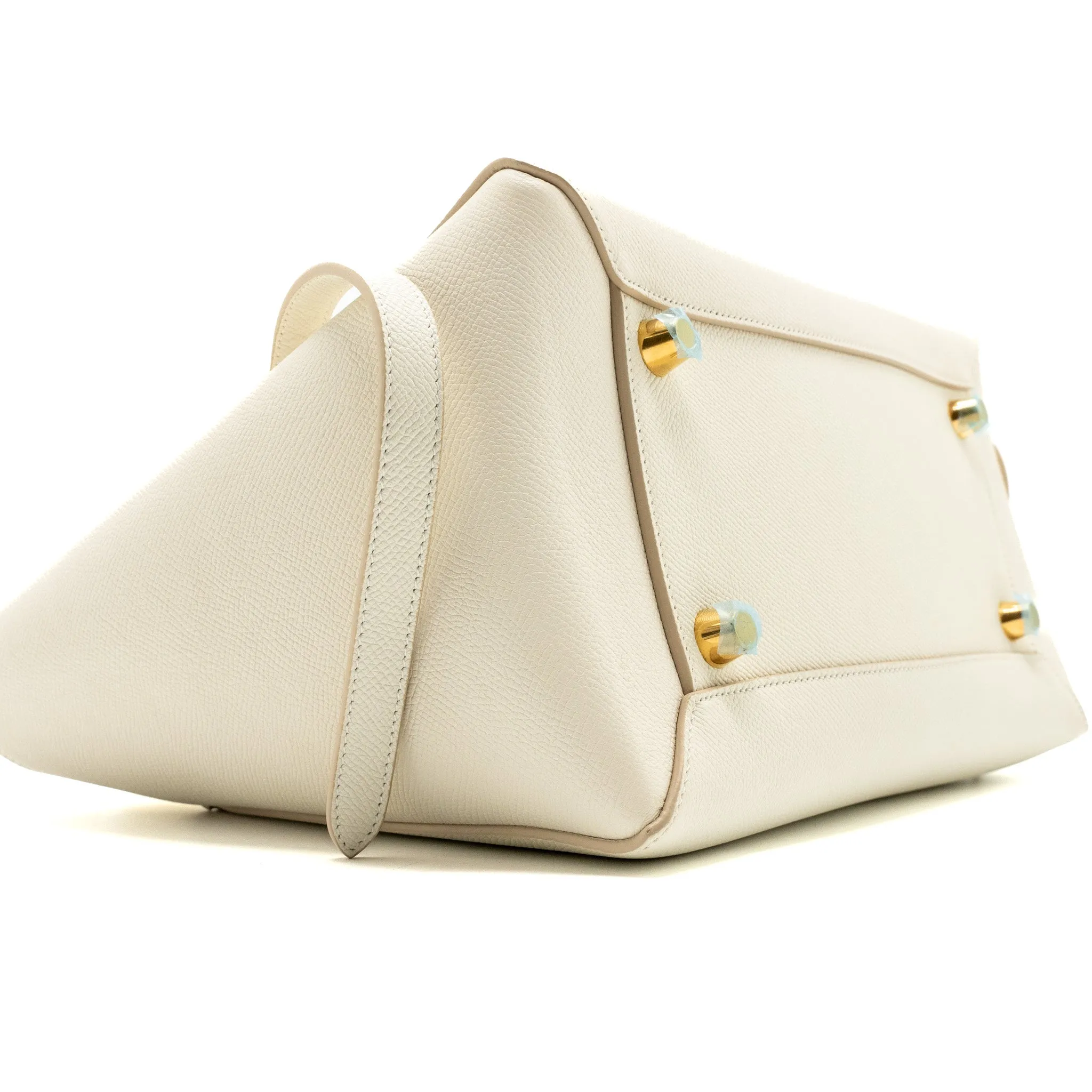 Celine Mini Belt Bag Grained Calfskin White