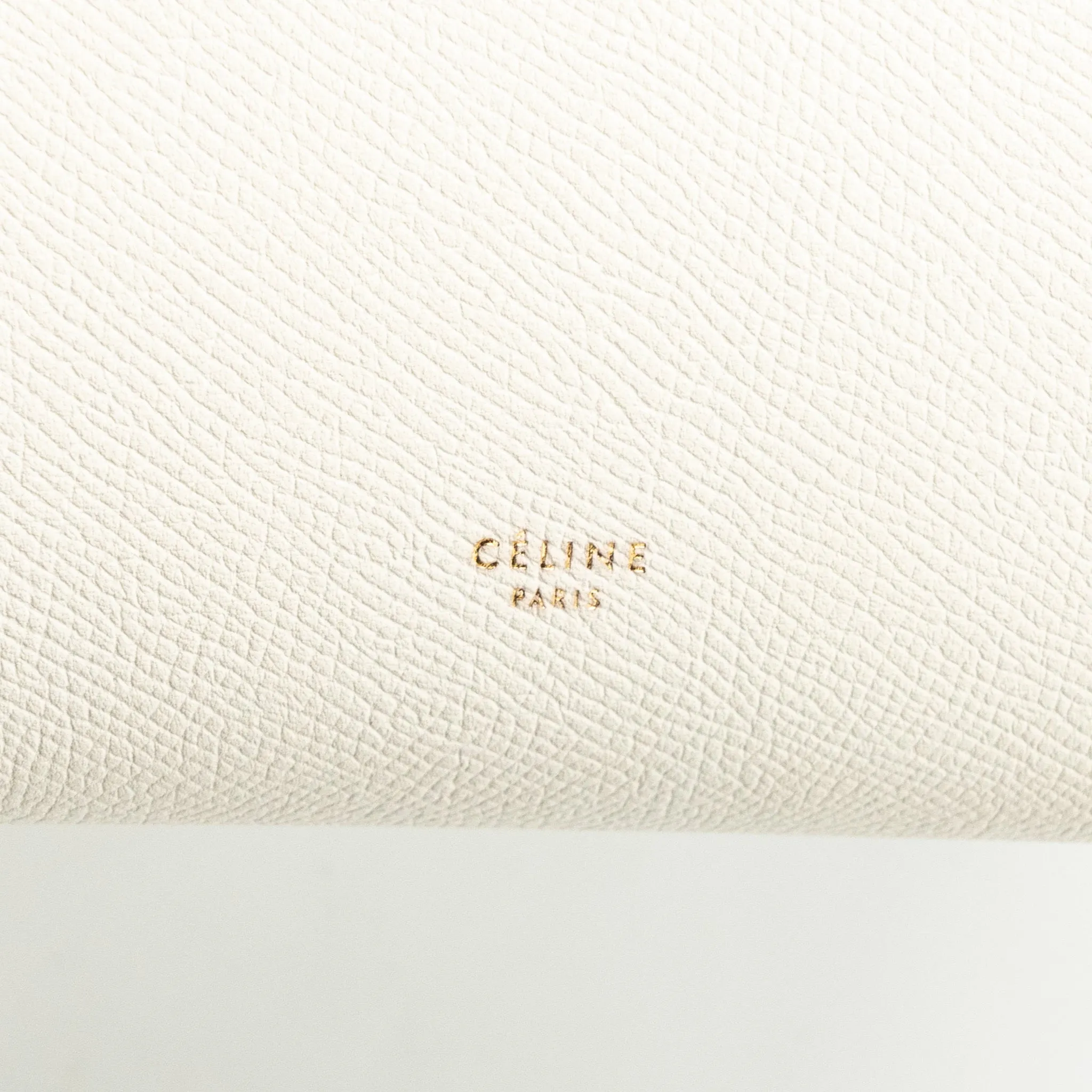 Celine Mini Belt Bag Grained Calfskin White