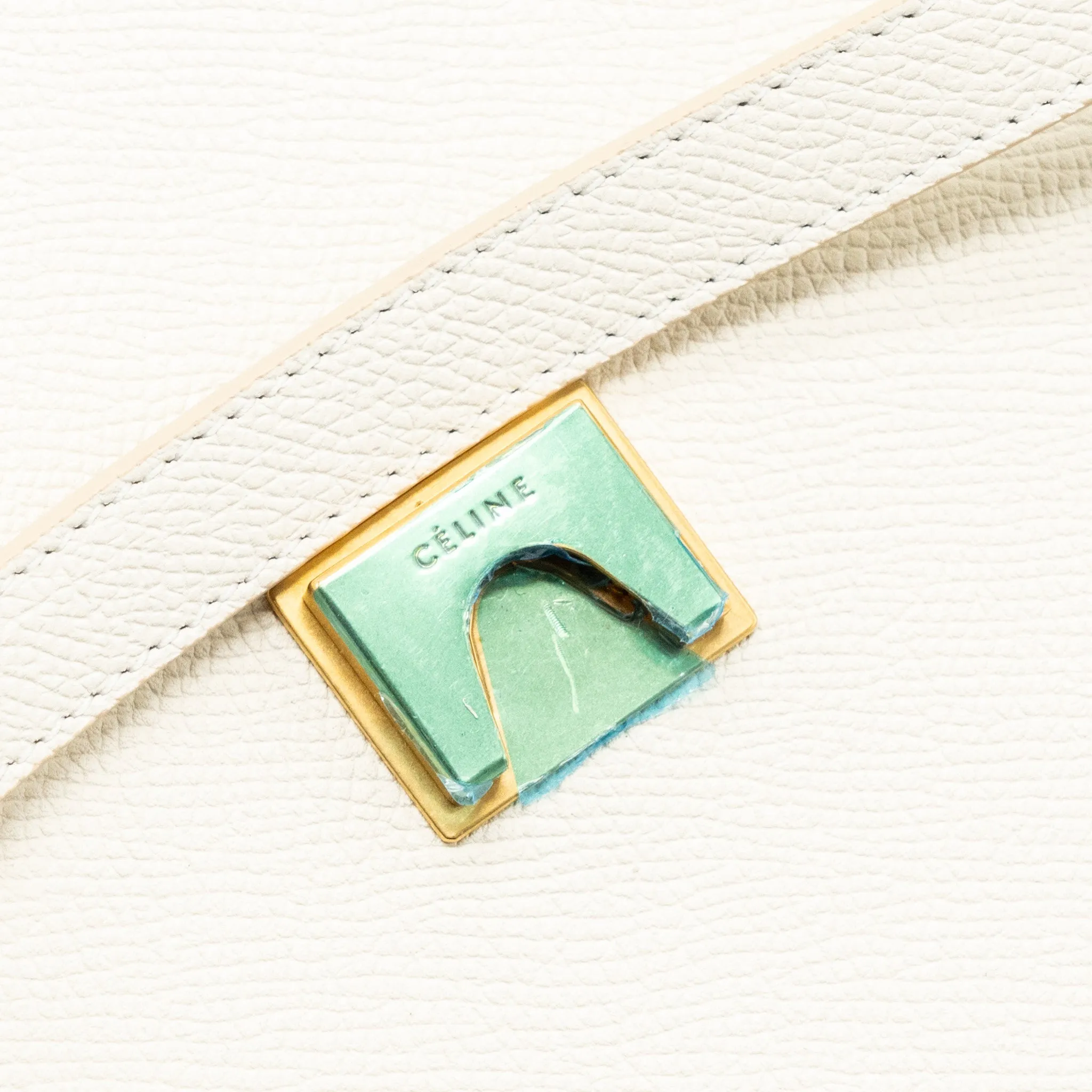 Celine Mini Belt Bag Grained Calfskin White