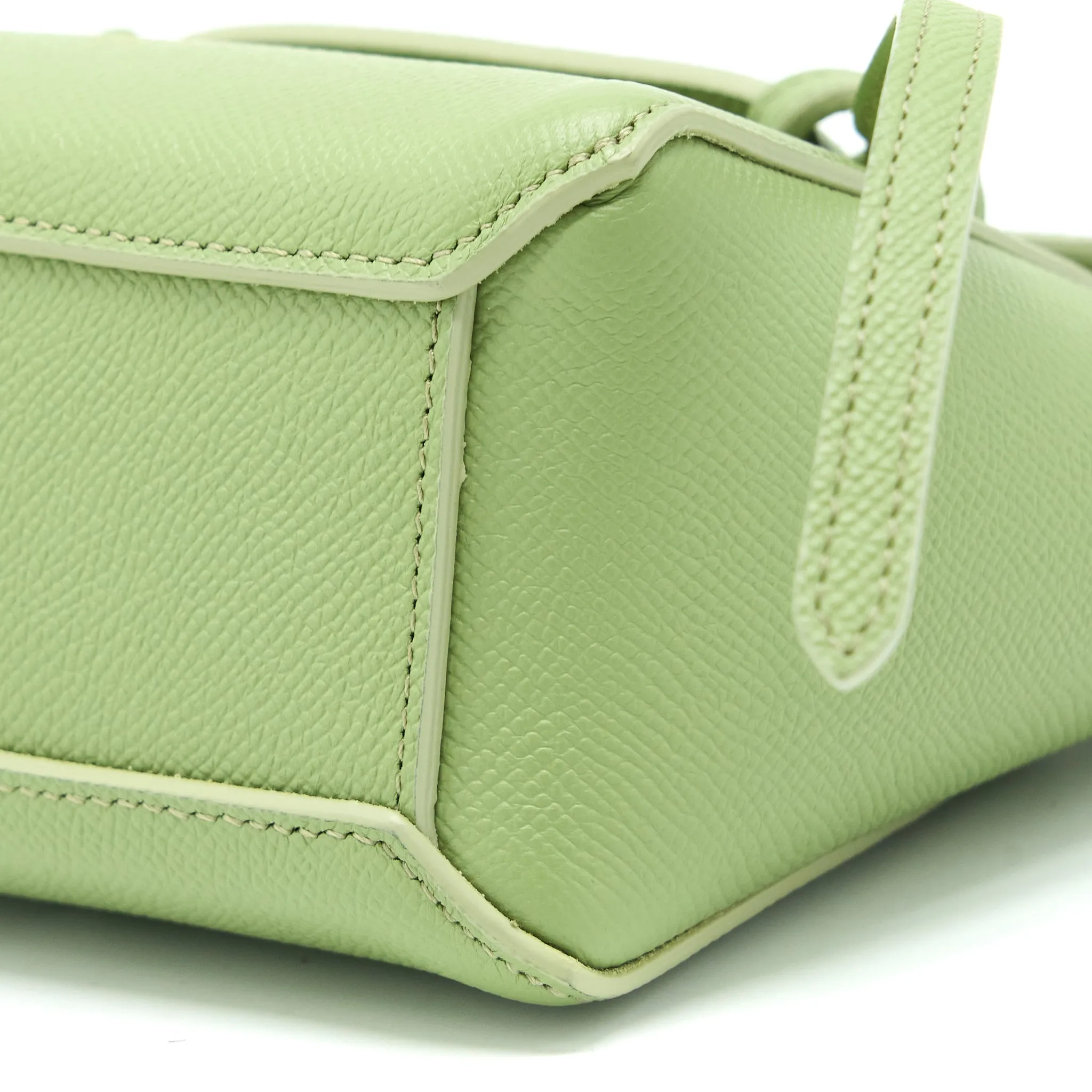Celine Pico Belt Bag Grained Calfskin Light Green