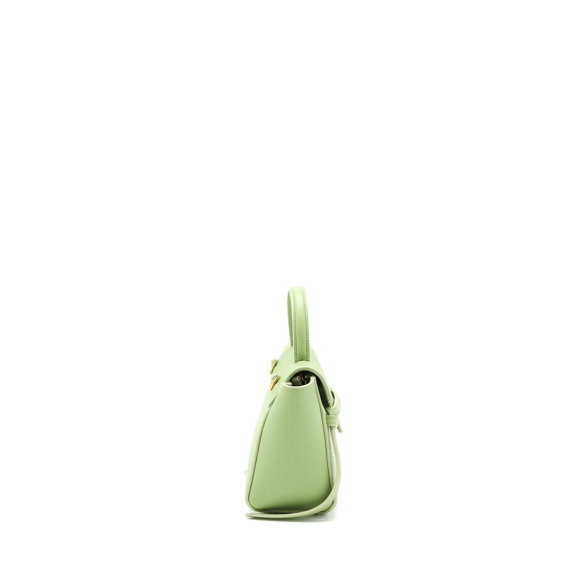 Celine Pico Belt Bag Grained Calfskin Light Green