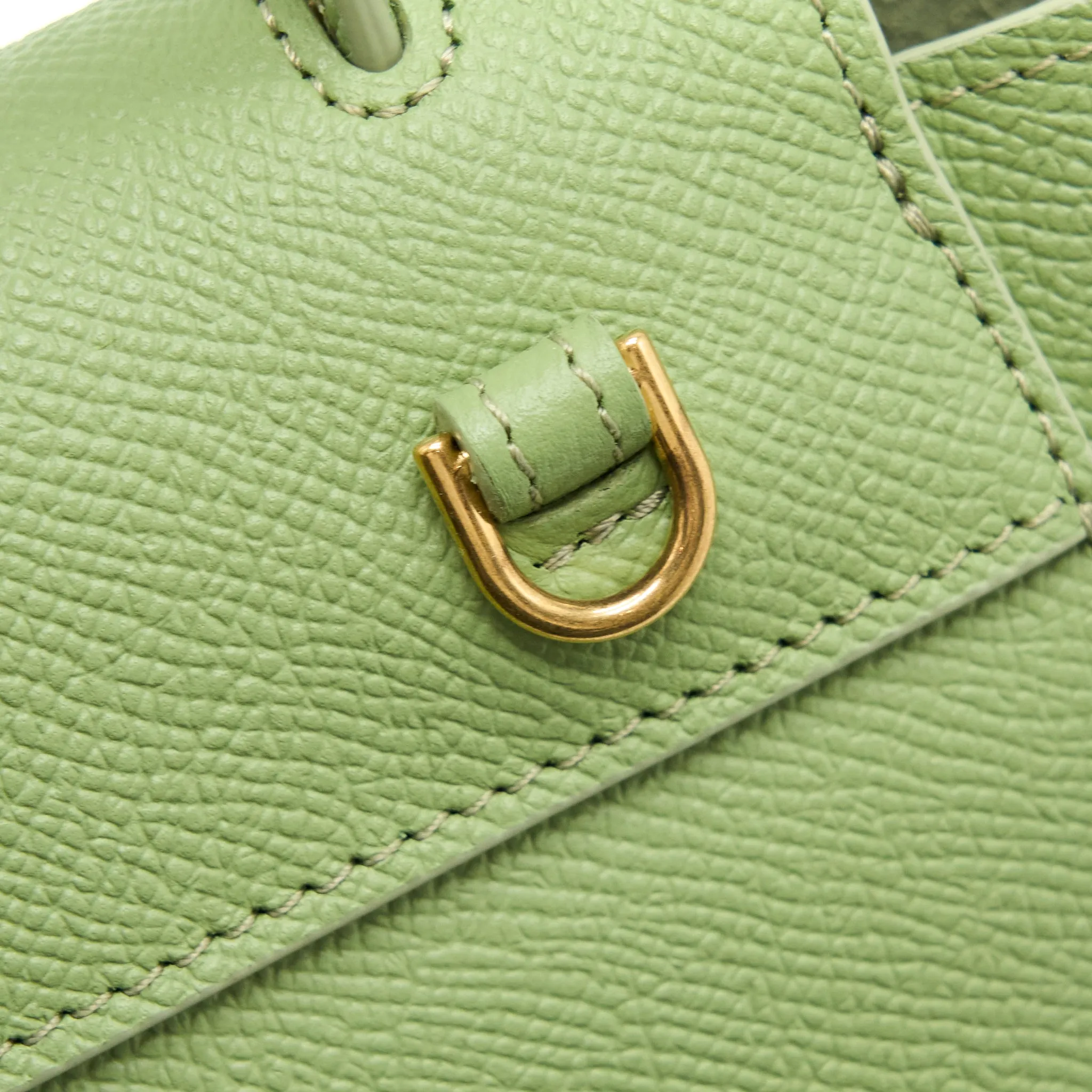 Celine Pico Belt Bag Grained Calfskin Light Green
