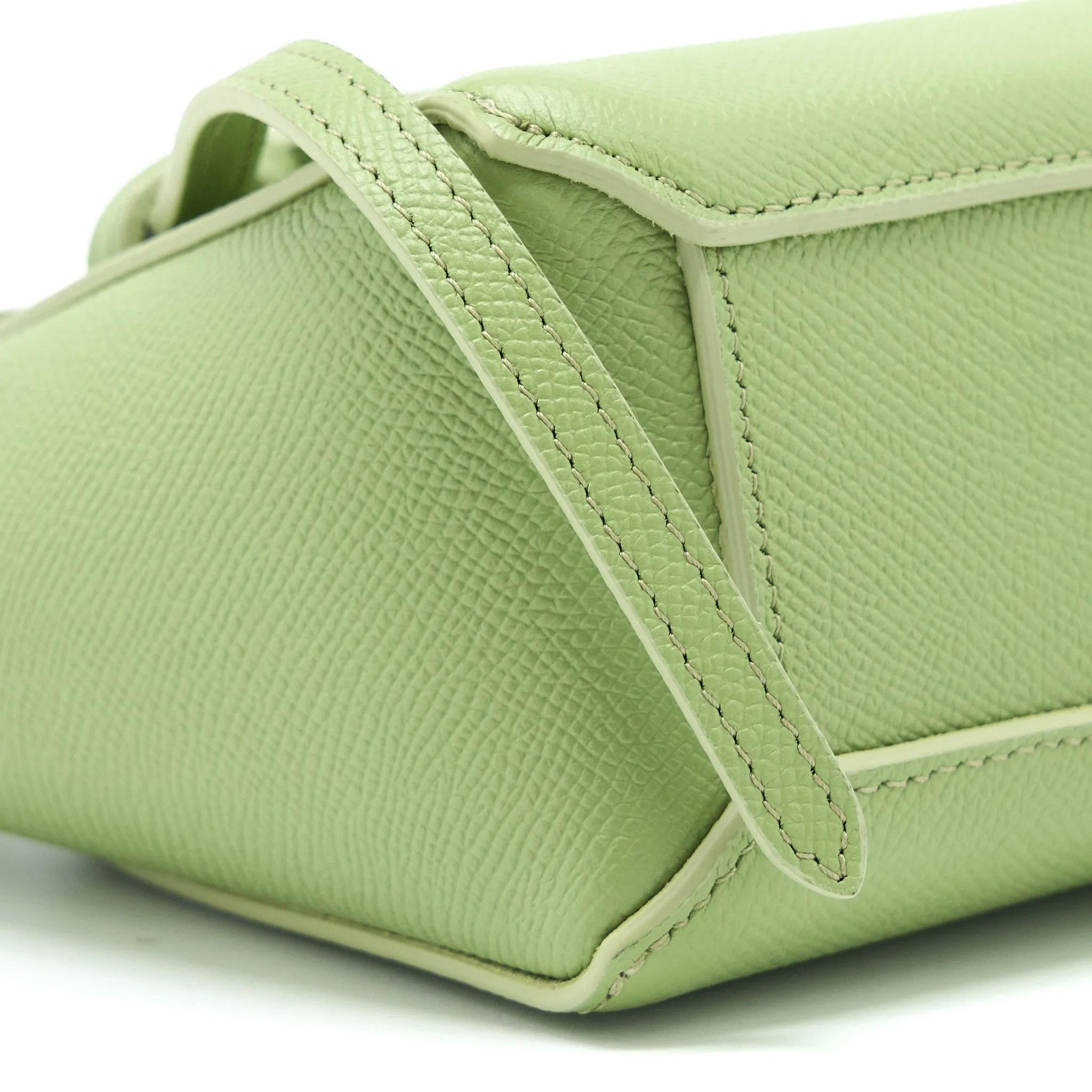 Celine Pico Belt Bag Grained Calfskin Light Green