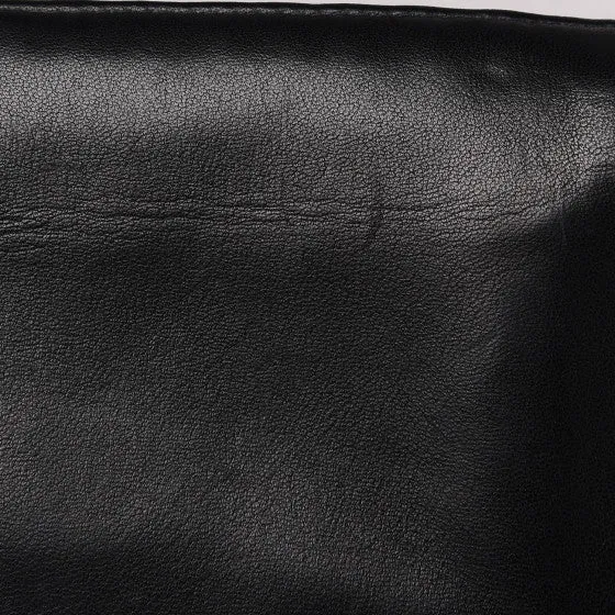 Chanel Vintage Black Lambskin Chain-Embellished Clutch Flap Bag