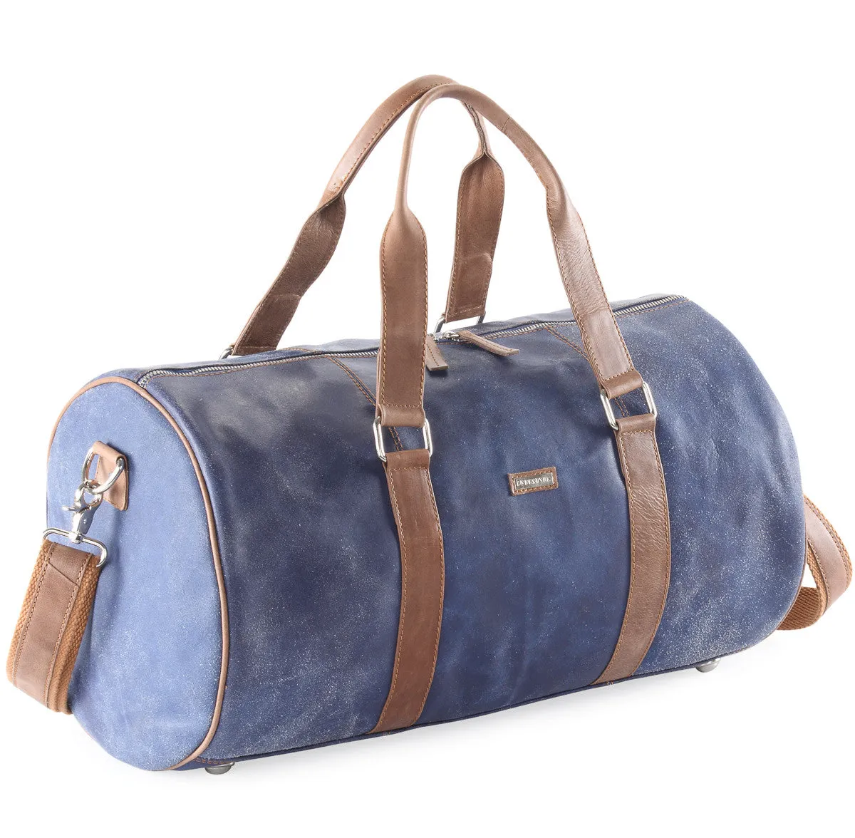 Crackle leather duffel bag #TT08