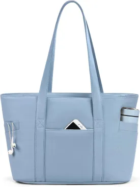 CTWWFS Tote Bag for Women, Travel Essentials Large Tote Bag with Zipper, Top Handle Handbag for Travel, Work