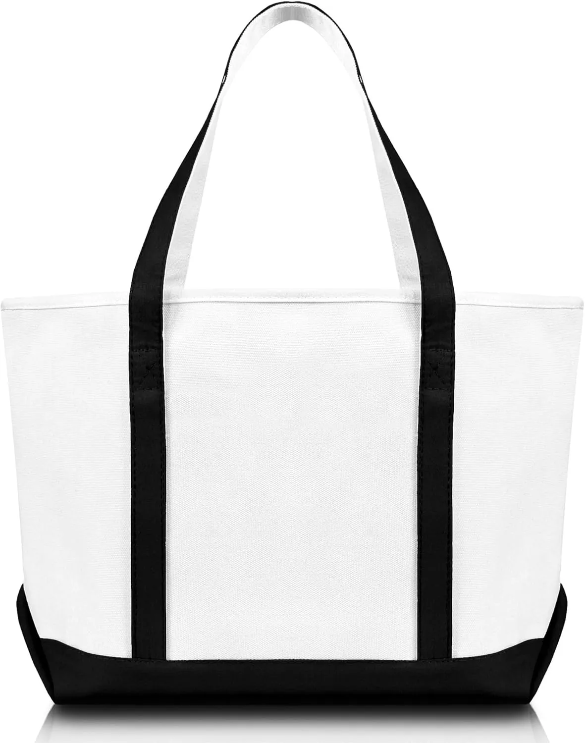 DALIX 23" Premium 24 oz. Cotton Canvas Shopping Tote Bag