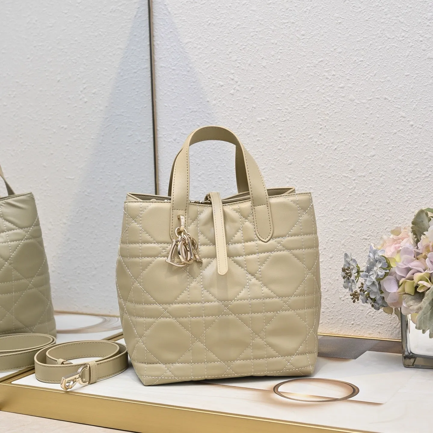 DR515 Small/Medium Dior Toujours Vertical Tote Bag