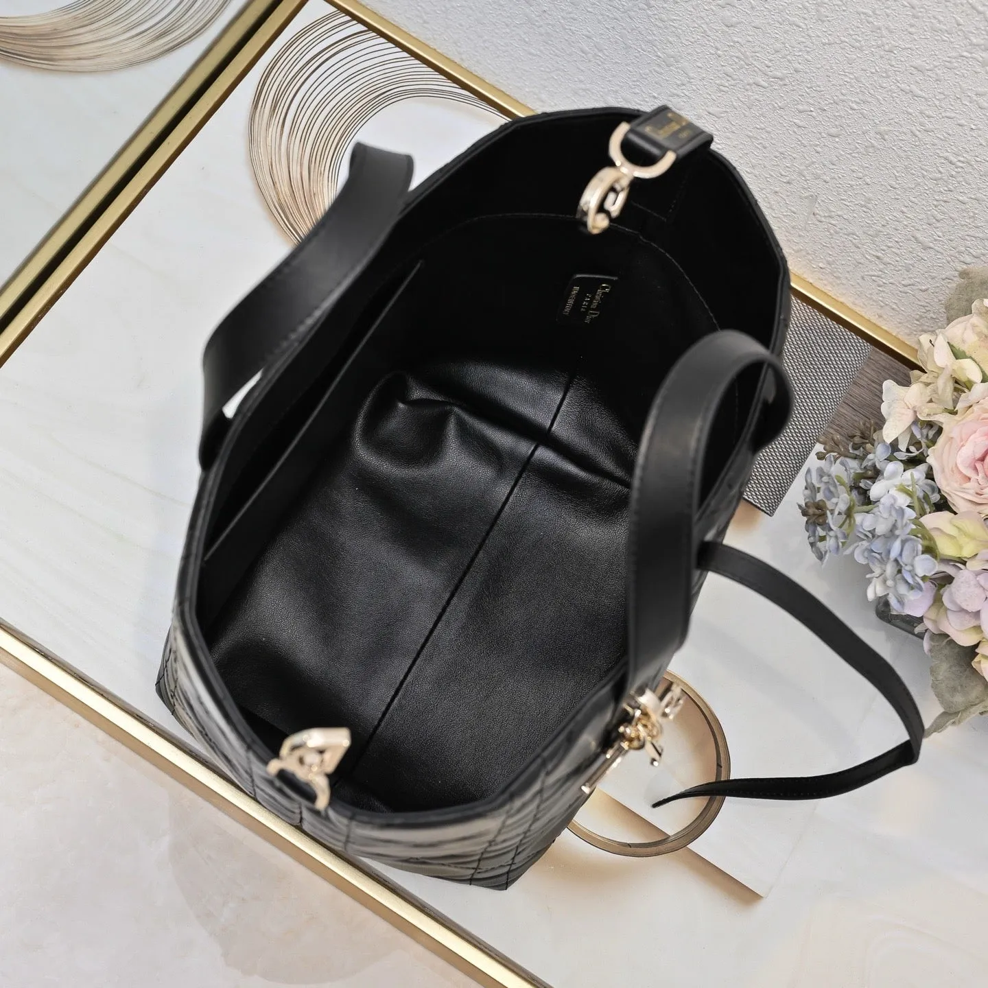 DR515 Small/Medium Dior Toujours Vertical Tote Bag