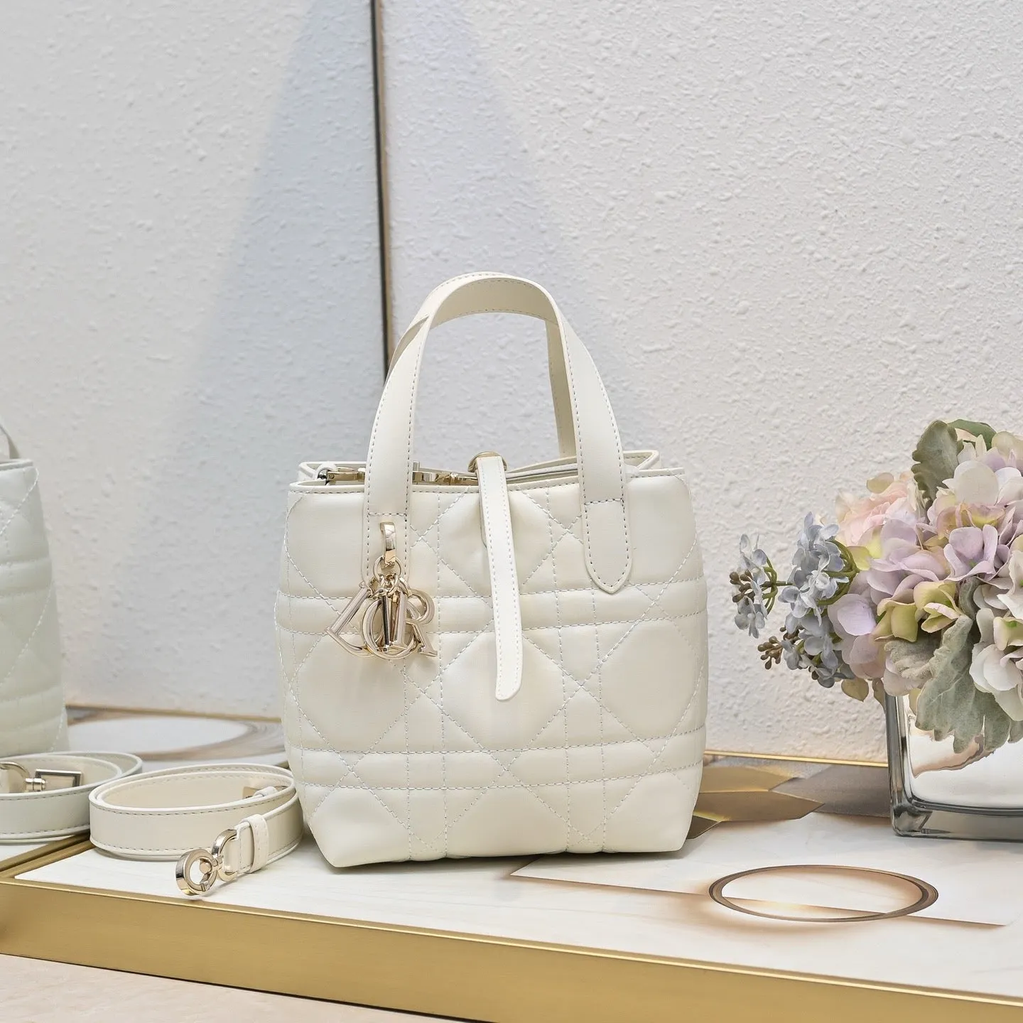 DR515 Small/Medium Dior Toujours Vertical Tote Bag