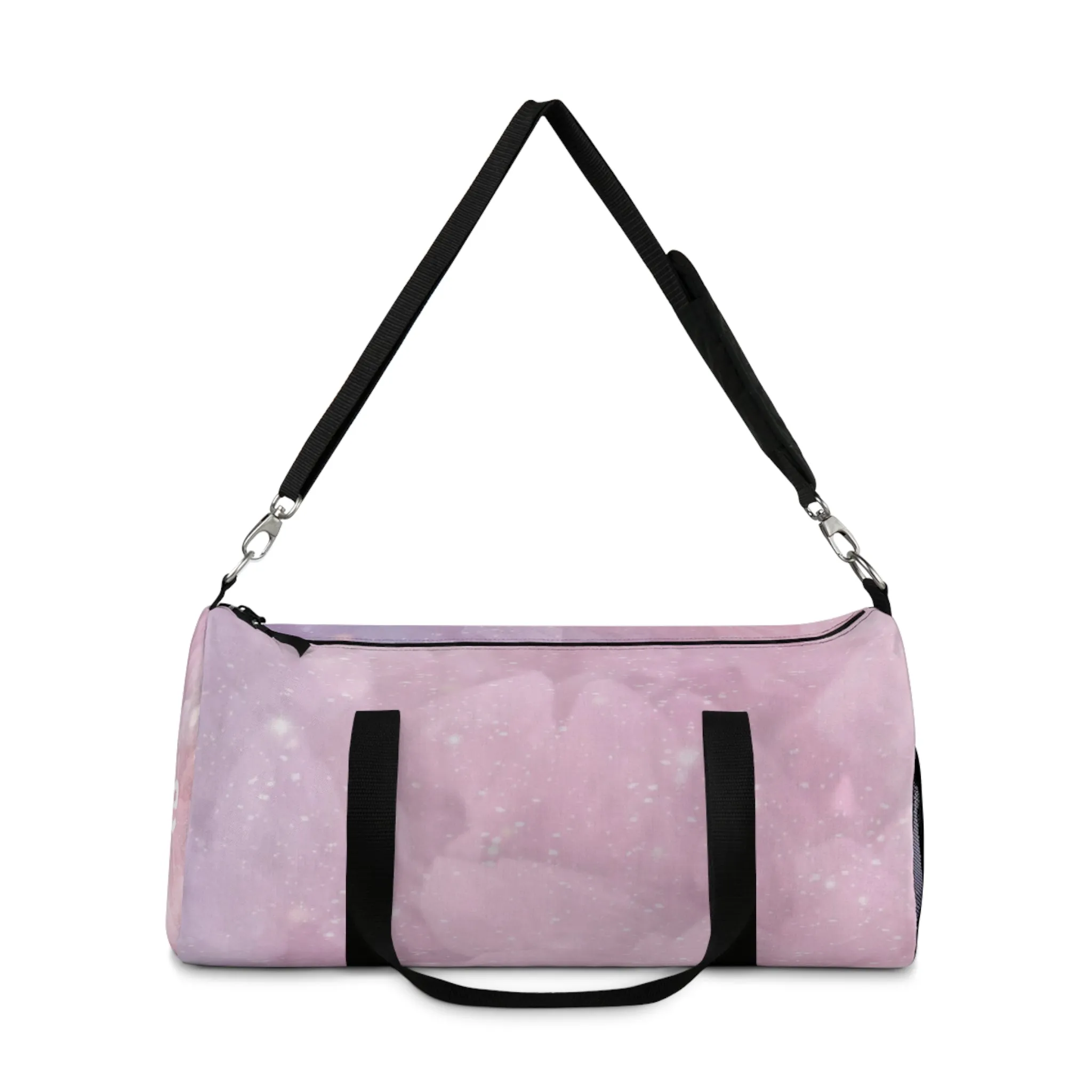 Duffel Bag: Pink Crystal Cluster Customizable Gym Bag