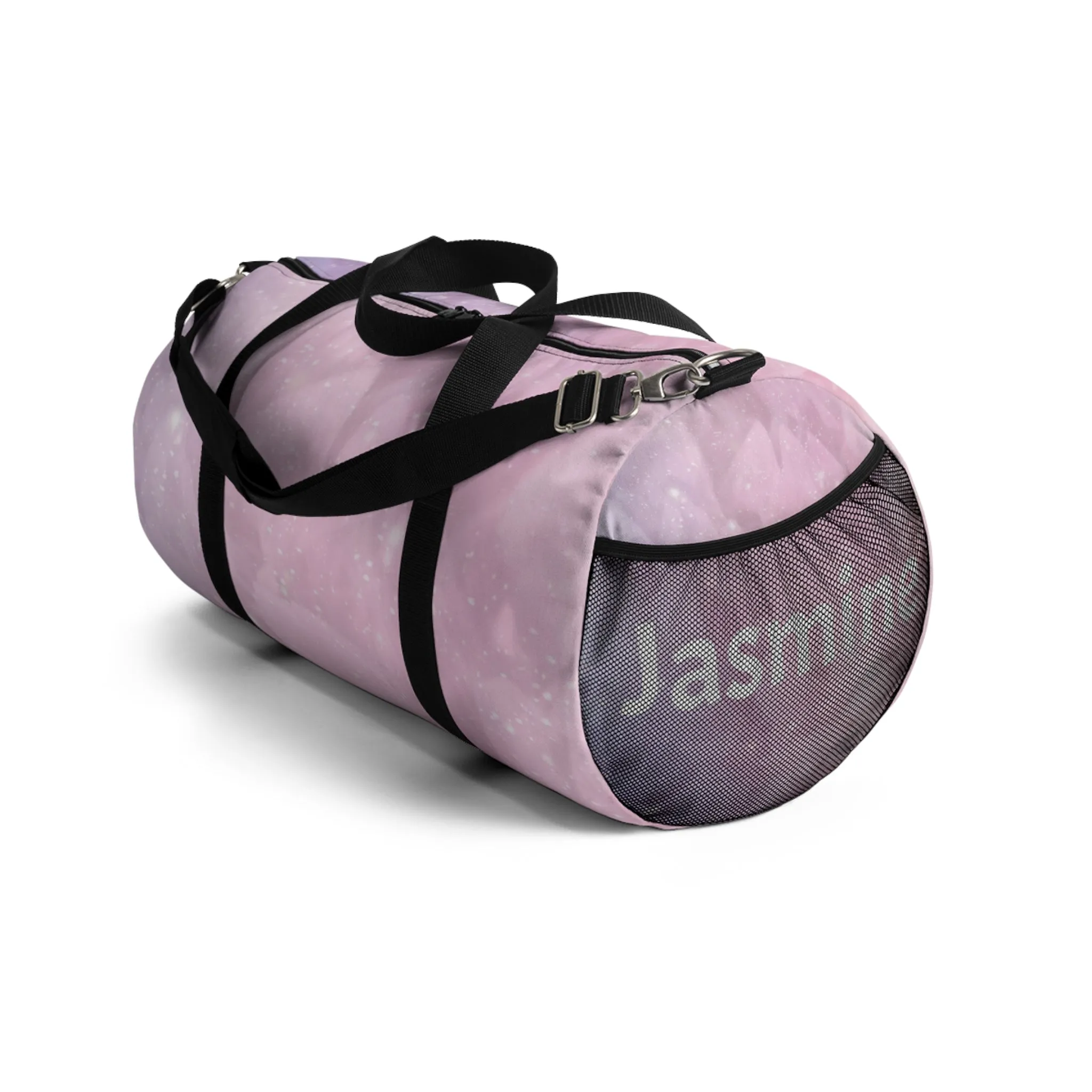 Duffel Bag: Pink Crystal Cluster Customizable Gym Bag