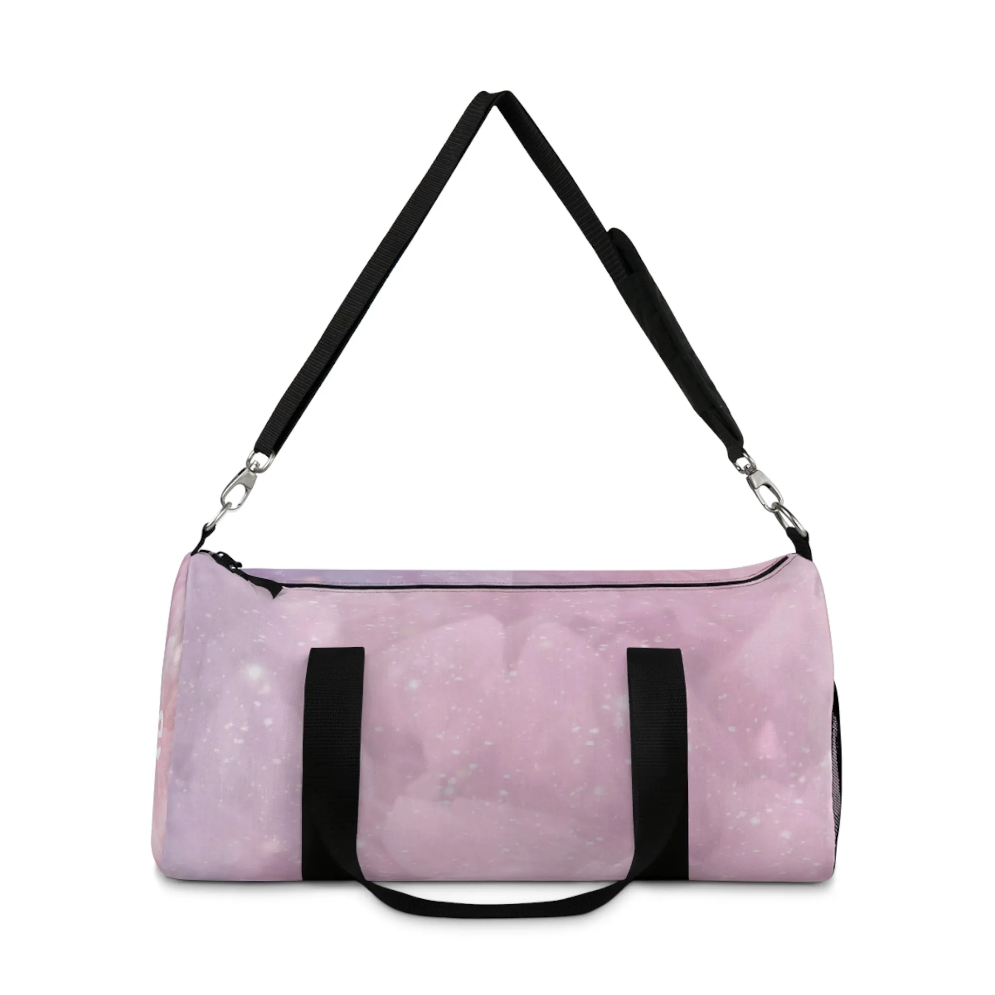 Duffel Bag: Pink Crystal Cluster Customizable Gym Bag