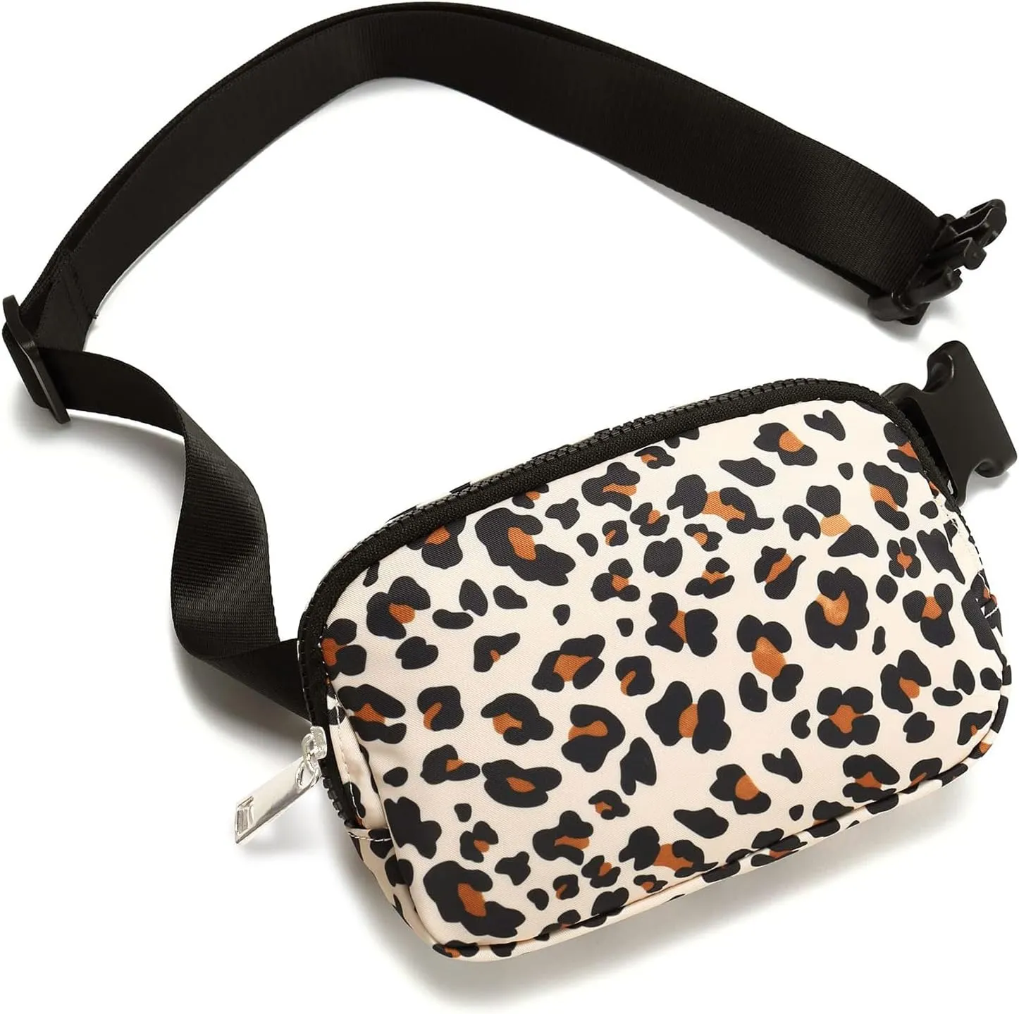 Fanny Pack for Women Men, Fashion Crossbody Waist Packs with Adjustable Strap Small Belt Bag Hip Bum Bag for Run Travel Outdoor Cycling Shopping (Leopard)